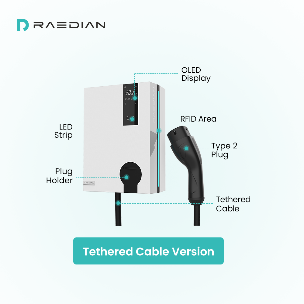 Raedian NEO 22kW AC Wallbox (SILBER)