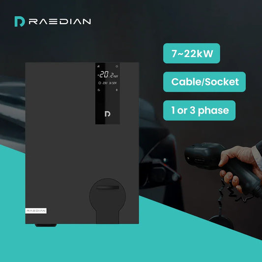 Raedian NEO 22kW AC Wallbox space grey
