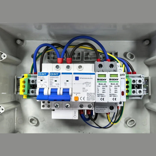 Ηλεκτρολογικός πίνακας προ καλωδιωμένος για σταθμούς φόρτισης. Μονοφασικός. BCP-P1S