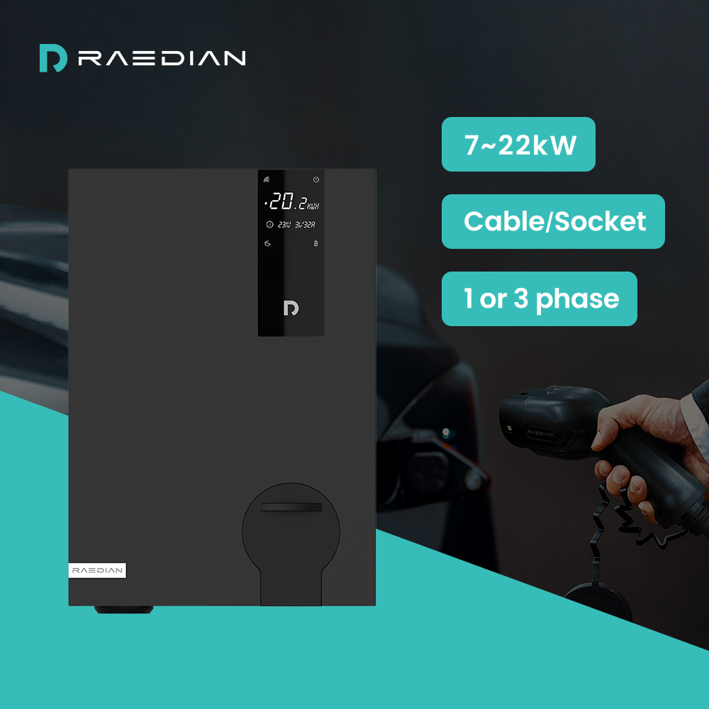 Raedian NEO 22kW AC Wallbox (space gray)